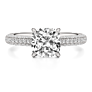 Emerson Cushion Cut Lab-Grown Diamond Ring - View 2