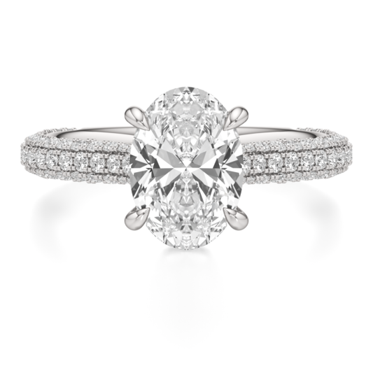 Emerson Oval Lab-Grown Diamond Ring - Main View - Vowmira lab-grown diamond jewelry