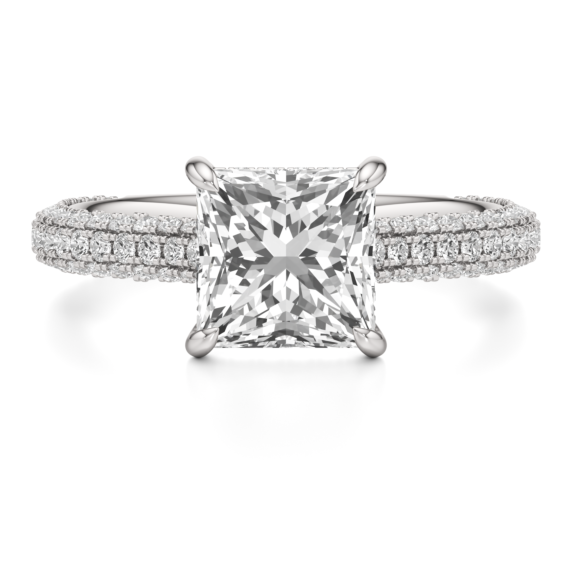 Emerson Princess Cut Lab-Grown Diamond Ring - Main View - Vowmira lab-grown diamond jewelry