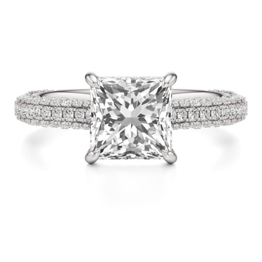 Emerson Princess Cut Lab-Grown Diamond Ring - Main View - Vowmira lab-grown diamond jewelry