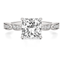 Zoe Princess Cut Lab-Grown Diamond Ring - Detail View - Vowmira lab-grown diamond jewelry