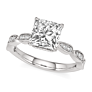 Zoe Princess Cut Lab-Grown Diamond Ring - View 2 - Vowmira lab-grown diamond jewelry