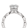 Zoe Princess Cut Lab-Grown Diamond Ring - Side View - Vowmira lab-grown diamond jewelry