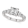 Arabella Lab-Grown Diamond Ring - Side View - Vowmira lab-grown diamond jewelry