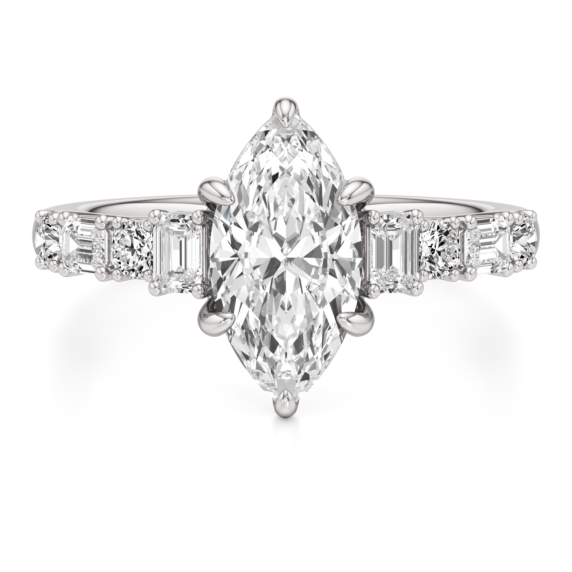 Arabella Marquise Cut Lab-Grown Diamond Ring - Main View