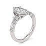 Arabella Marquise Cut Lab-Grown Diamond Ring - Side View - Vowmira lab-grown diamond jewelry