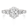 Arabella Oval Lab-Grown Diamond Ring - Side View