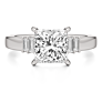 Kendall Princess Cut Lab-Grown Diamond Ring - Side View