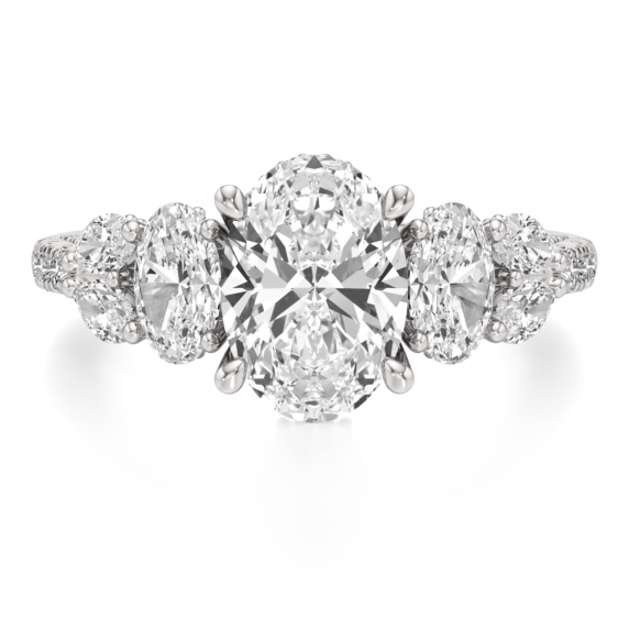 Medusa Oval Lab-Grown Diamond Ring - Main View