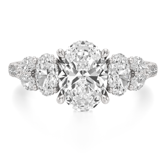 Medusa Oval Lab-Grown Diamond Ring - Main View - Vowmira lab-grown diamond jewelry