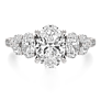 Medusa Oval Lab-Grown Diamond Ring - Side View - Vowmira lab-grown diamond jewelry