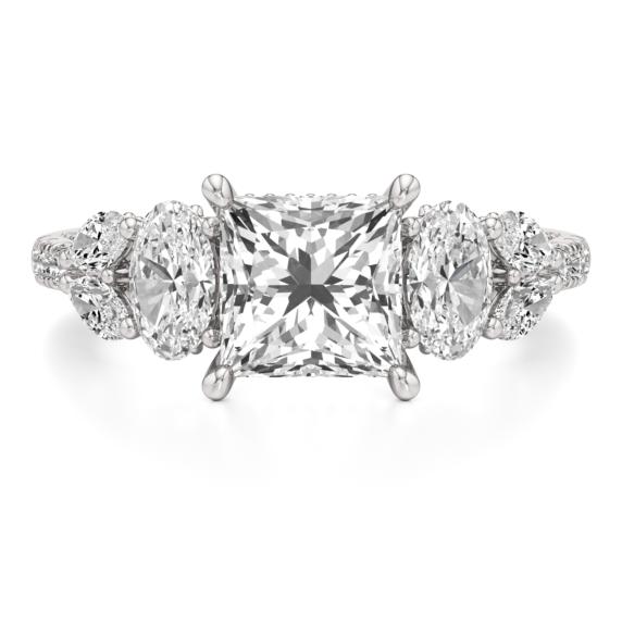 Medusa Princess Cut Lab-Grown Diamond Ring - Main View