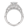Medusa Princess Cut Lab-Grown Diamond Ring - Side View - Vowmira lab-grown diamond jewelry