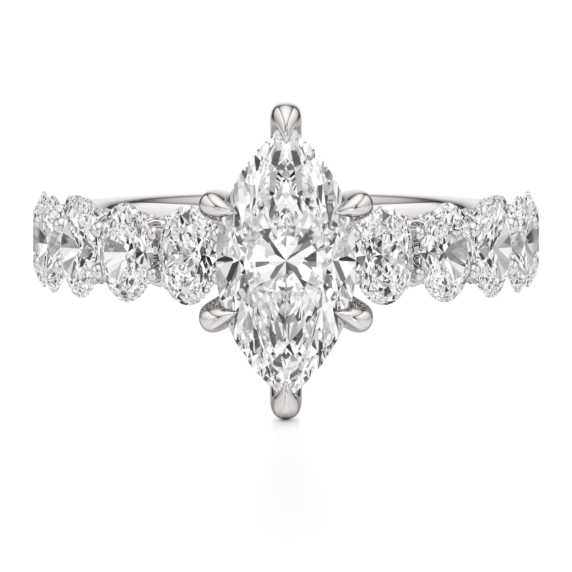 Gladiolus Marquise Cut Lab-Grown Diamond Ring - Main View - Vowmira lab-grown diamond jewelry