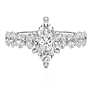 Gladiolus Marquise Cut Lab-Grown Diamond Ring - View 2 - Vowmira lab-grown diamond jewelry