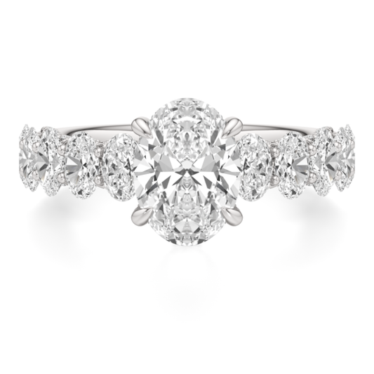 Gladiolus Princess Cut Lab-Grown Diamond Ring - Main View - Vowmira lab-grown diamond jewelry