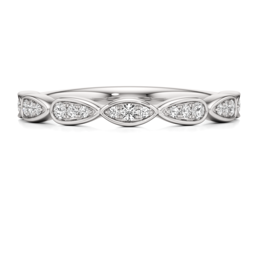 Zoe Lab-Grown Diamond Band - Main View - Vowmira lab-grown diamond jewelry