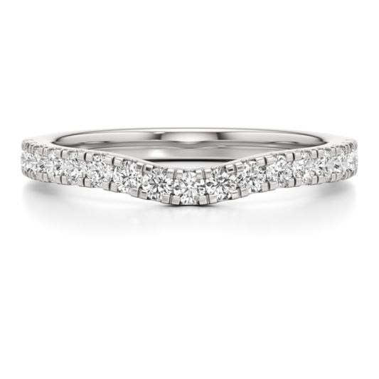 Kendall Lab-Grown Diamond Band - Main View - Vowmira lab-grown diamond jewelry