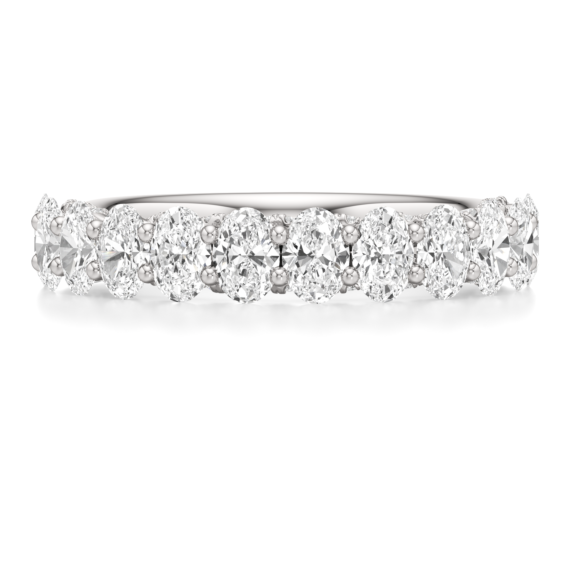 Gladiolus Lab-Grown Diamond Band - Main View - Vowmira lab-grown diamond jewelry