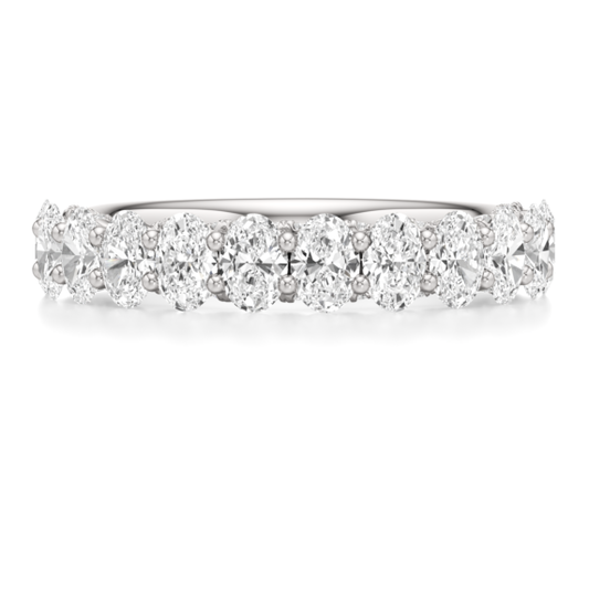 Gladiolus Lab-Grown Diamond Band - Main View - Vowmira lab-grown diamond jewelry