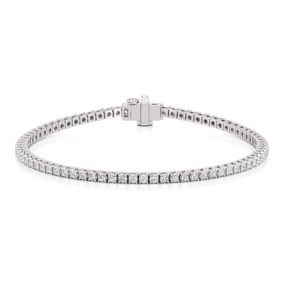 2 - 20 ct. Box Set Tennis Bracelet Lab-Grown Diamond Jewelry - Main View - Vowmira lab-grown diamond jewelry