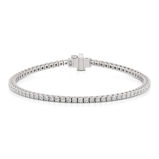 2 - 20 ct. Box Set Tennis Bracelet Lab-Grown Diamond Jewelry - Main View - Vowmira lab-grown diamond jewelry