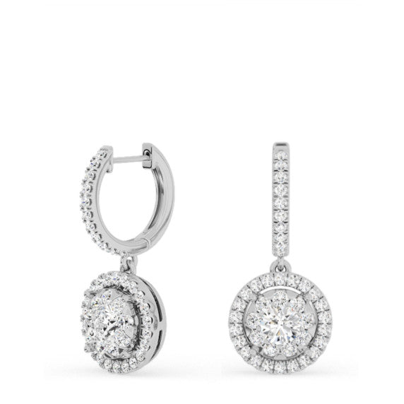 1 5/8 ct. tw. Lyra Drop Lab-Grown Diamond Huggies - Main View