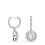 1 5/8 ct. tw. Lyra Drop Lab-Grown Diamond Huggies - Side View - Vowmira lab-grown diamond jewelry