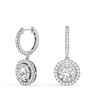 3 1/6 ct. tw. Lyra Drop Lab-Grown Diamond Huggies - View 2