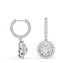 3 1/6 ct. tw. Lyra Drop Lab-Grown Diamond Huggies - Side View - Vowmira lab-grown diamond jewelry