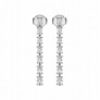 Oval Linear Dangle Lab-Grown Diamond Earrings - View 2 - Vowmira lab-grown diamond jewelry