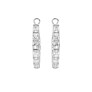 Emerald Inside Out Hoops Lab-Grown Diamond Earrings - Side View