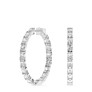 5 ct. tw. Oval Lab-Grown Diamond Hoops - View 2