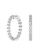 5 ct. tw. Emerald Lab-Grown Diamond Hoops - View 2 - Vowmira lab-grown diamond jewelry