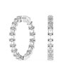 8 ct. tw. Emerald Lab-Grown Diamond Hoops - View 2 - Vowmira lab-grown diamond jewelry