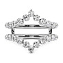 Chevron Lab-Grown Diamond Ring Enhancer - View 2 - Vowmira lab-grown diamond jewelry