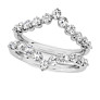Chevron Lab-Grown Diamond Ring Enhancer - Side View
