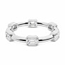 Emerald Bezel Eternity Lab-Grown Diamond Ring - Side View