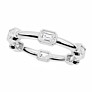 Emerald Bezel Eternity Lab-Grown Diamond Ring - View 2 - Vowmira lab-grown diamond jewelry
