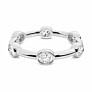Oval Bezel Eternity Lab-Grown Diamond Ring - Detail View