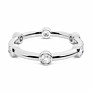 Round Bezel Eternity Lab-Grown Diamond Ring - View 2 - Vowmira lab-grown diamond jewelry