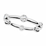 Round Bezel Eternity Lab-Grown Diamond Ring - Side View - Vowmira lab-grown diamond jewelry