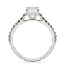 Trinity Lab-Grown Diamond Ring - Side View - Vowmira lab-grown diamond jewelry
