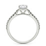 Trinity Lab-Grown Diamond Ring - Side View - Vowmira lab-grown diamond jewelry