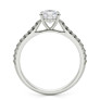 Trinity Lab-Grown Diamond Ring - Side View - Vowmira lab-grown diamond jewelry