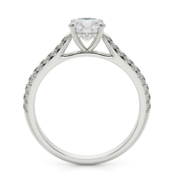 Trinity Lab-Grown Diamond Ring - Detail View - Vowmira lab-grown diamond jewelry