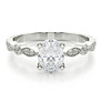 Renee Lab-Grown Diamond Ring - Side View - Vowmira lab-grown diamond jewelry
