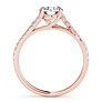 Elia Lab-Grown Diamond Ring - Side View - Vowmira lab-grown diamond jewelry