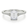 Rose Lab-Grown Diamond Ring - Side View - Vowmira lab-grown diamond jewelry