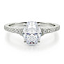 Rose Lab-Grown Diamond Ring - Side View - Vowmira lab-grown diamond jewelry
